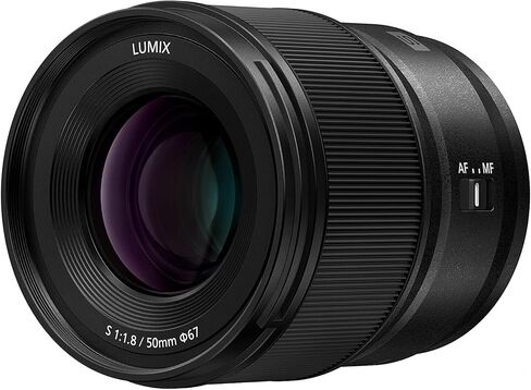 عدسة كاميرا LUMIX S Series من باناسونيك، عدسة قابلة للتبديل مقاس 50 مم F1.8 على شكل حرف L للكاميرات الرقمية ذات الإطار الكامل بدون مرآة، S-S50 (متجددة) in Kuwait