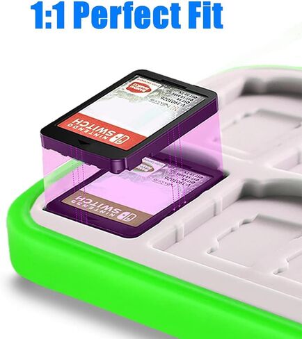 حقيبة تخزين بطاقات الألعاب VASYITSO Switch مع 24 فتحة خرطوشة و24 وحدة تخزين لبطاقة Micro SD، حامل ألعاب تبديل محمول مع إغلاق مغناطيسي، غلاف صلب واقٍ وبطانة ناعمة لبطاقة الألعاب in Saudi Arabia