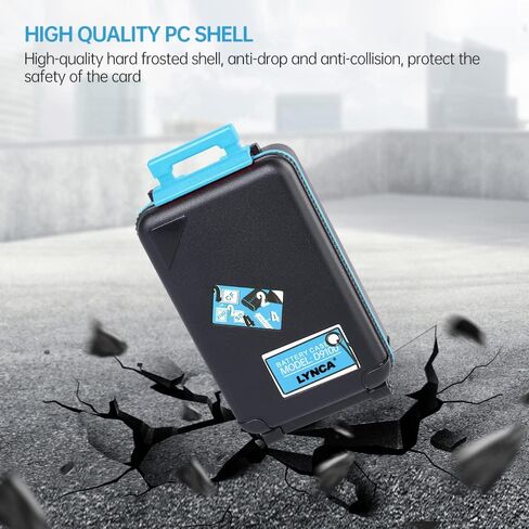 Camera Battery Memory Card Case Professional Waterproof & Shockproof Camera Battery Storage Box Hold 2 Camera Batteries 4 SD SDXC SDHC Cards 2 XQD Cards or 2 CF Cards(Orange) in Kuwait