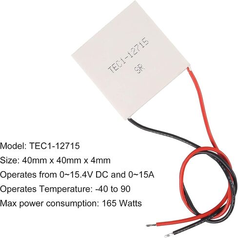 UMLIFE 5PCS Thermoelectric Cooler Cooling Panel TEC1-12705 5A 12V Heatsink Thermoelectric Cooling Plate Module in Kuwait