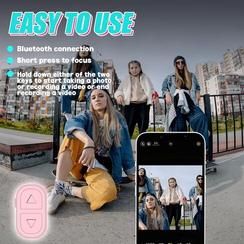 SSOBZELR Tiktok Scroll Ring مع بلوتوث، جهاز Kindle App Remote Page Turner Clicker، مع حامل الهاتف المحمول، زر مصراع الكاميرا اللاسلكية - متوافق مع iPhone، Ipad، Android (Lake Green) in Kuwait