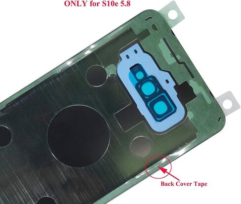 Ubrokeifixit Galaxy S10e G970 Rear Back Glass Door Cover Replacement for Samsung Galaxy S10e 5.8" G970U G970W G970F G970U1 G970F/DS G9700,Camera Glass Lens (Black) in Kuwait