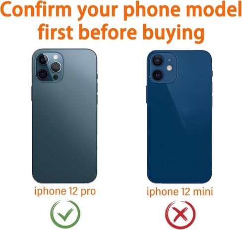 6pcs Back Glass Camera Lens Replacement with Tool Kit & Rear Camera Cover for iPhone 12 Pro 6.1 Inch (Not 12 pro max) in Saudi Arabia