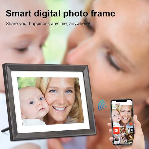 Digital Picture Frame,15.6 Inch Large Frameo Digital Photo Frame WiFi, 32GB,1920 * 1080 IPS HD Touch Screen,Tabletop&Wall-Mounted,Digital Frame Share Photos and Videos via Frameo App in Saudi Arabia