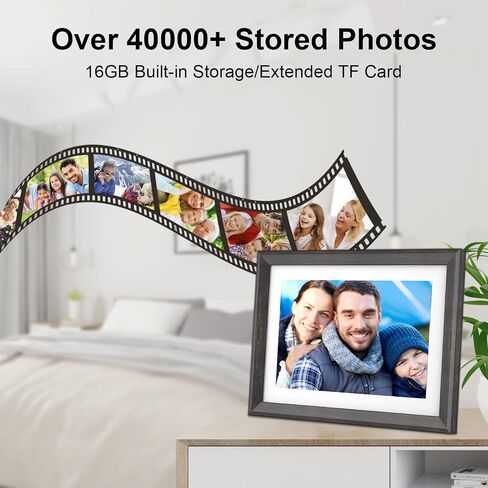 Digital Picture Frame,15.6 Inch Large Frameo Digital Photo Frame WiFi, 32GB,1920 * 1080 IPS HD Touch Screen,Tabletop&Wall-Mounted,Digital Frame Share Photos and Videos via Frameo App in Saudi Arabia