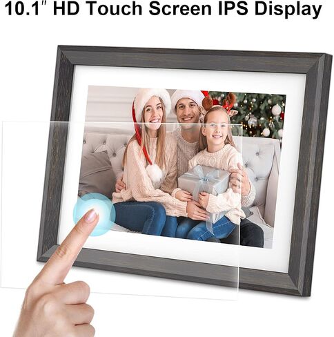 Digital Picture Frame,15.6 Inch Large Frameo Digital Photo Frame WiFi, 32GB,1920 * 1080 IPS HD Touch Screen,Tabletop&Wall-Mounted,Digital Frame Share Photos and Videos via Frameo App in Saudi Arabia