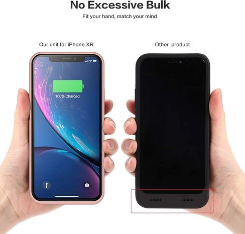Battery Case for iPhone XR, 6800mAh Portable Charging Case for iPhone XR Rechargeable Backup External Battery Pack Extended Battery Protective Charger Case(6.1inch)-Black in Saudi Arabia