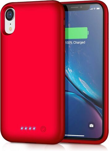 Battery Case for iPhone XR, 6800mAh Portable Charging Case for iPhone XR Rechargeable Backup External Battery Pack Extended Battery Protective Charger Case(6.1inch)-Black in Saudi Arabia
