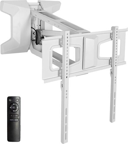 VIVO Motorized TV Wall Mount for 37 to 70 inch Screen up to 77 lbs, Above Fireplace Height Adjustable Electric Pull Down Mantel Bracket, Black, MOUNT-E-M070R in Saudi Arabia