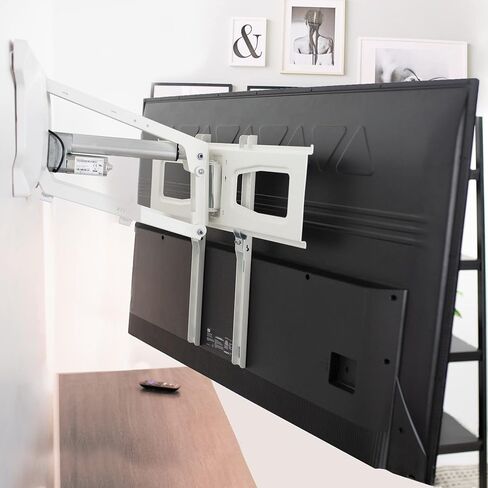 VIVO Motorized TV Wall Mount for 37 to 70 inch Screen up to 77 lbs, Above Fireplace Height Adjustable Electric Pull Down Mantel Bracket, Black, MOUNT-E-M070R in Saudi Arabia