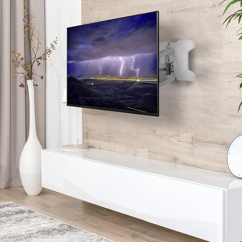 VIVO Motorized TV Wall Mount for 37 to 70 inch Screen up to 77 lbs, Above Fireplace Height Adjustable Electric Pull Down Mantel Bracket, Black, MOUNT-E-M070R in Saudi Arabia