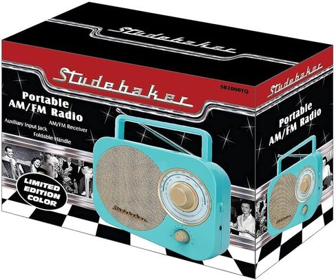 Jensen SB2000RB Portable AM/FM Radio in Red in Kuwait