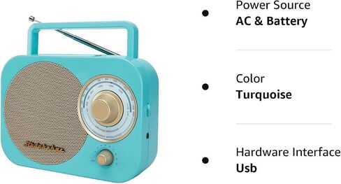 Jensen SB2000RB Portable AM/FM Radio in Red in Kuwait