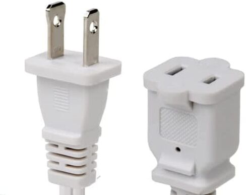 1ft Toptekits 90 درجة زاوية مستقطبة الولايات المتحدة 2-الشق الذكور والإناث تمديد سلك الطاقة، الكوع NEMA 1-15P إلى 1-15R كابل مستقطب، الولايات المتحدة الأمريكية منفذ توفير الطاقة كابل تمديد الحبل (الاستقطاب الزاوية السوداء) in Saudi Arabia