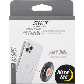 Nite Ize Steelie Magnetic Phone Socket - Strong Dashboard Mount Phone Socket for a Secure Hold - Smooth Glide - Adjustable Viewing - Works with Steelie Mounts in Saudi Arabia