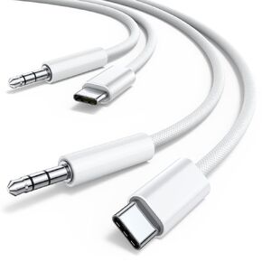 كيبل USB C الى 3.5 ملم جاك صوت AUX (3.3 قدم عبوتين)، سلك ستيريو USB نوع C الى 3.5 ملم متوافق مع جوجل بيكسل 2 3 4 XL، سامسونج جالاكسي S22 S21 S20 الترا نوت 20 10 بلس، ايباد برو 2018 in Kuwait