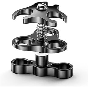 Sea frogs Diving Essential Accessory Ball Arm Clamp Three Cut Out Hole Lighting Arm System Fixed Mount Waterproof Case Tray Attachment CP-3