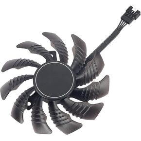 Coolerage 78mm 4Pin T128010SU PLD08010S12HH RX5500 RX5600 RX5700 Graphics Card Fans for Gigabyte Radeon RX 5500 5600 5700 XT GPU Cooler (Fan B)
