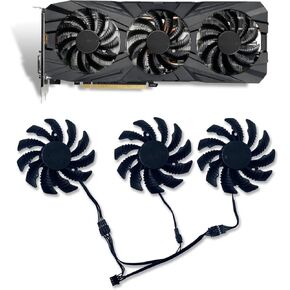 Cavabien 77MM T128010SU 0.35A مروحة تبريد لجيجابايت GTX 1060/1070/1080/1080 Ti/1070 Ti Gaming Card Video Cooler Fan (مروحة - 1 قطعة) in Kuwait