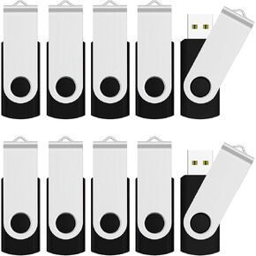 JUANWE 32GB USB Flash Drive Thumb Drives 2.0 Flashdrive | Memory Stick, Fat32 Jump Drive for Laptop Backup Zip Drive Memoria Storage Sticks Pendrive, Black in Saudi Arabia