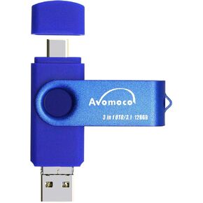 3.1 128GB 3 in1 High Speed Photo Backup Flash Drive for iPhone 15/16/17 wtih Type C/USB-C Port,Photo-Stick-for Android Phones with OTG Function in Saudi Arabia