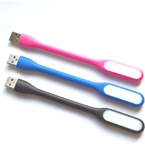 3 قطع مصباح ليد ليلي مرن للقراءة بمنفذ USB للكمبيوتر والنوت بوك واللابتوب (3 الوان 3 قطع، 17 سم 1.8 سم) in Kuwait
