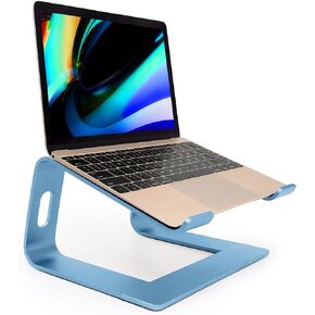 Ergonomic Aluminum Laptop Mount - Adjustable Computer Stand for MacBook Pro/Air HP Lenovo Samsung Dell - Fits 10-17.3" Laptops (Apple Green) in Saudi Arabia