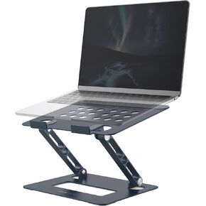 حامل كمبيوتر محمول قابل للتعديل من HARRYFIT، حامل كمبيوتر محمول محمول، حامل كمبيوتر محمول قابل للطي للمكتب قابل للطي، حامل كمبيوتر محمول مريح للعمل التعاوني، حامل معدني متوافق مع أجهزة الكمبيوتر المحمول حتى 17 بوصة in Kuwait