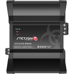 Stetsom Vulcan 5000 1 Ohm Car Amplifier، Mono Full Range 5000.1 5K Watts RMS، 1Ω صوت السيارة الثابت، جودة صوت HD، Crossover & Bass Boost، مكبر صوت ستيريو للسيارة Subwoofer MD، مبردات ذكية in Kuwait