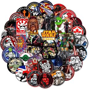 Laptop Stickers of Star Wars 100Pcs, Vinyl Waterproof Decals for Cars Bumper Bike Motorcycle Computer Skateboard Hard Hat Water Bottle Room Wall, Gift for Boys Girls Kids Teens Friends in Saudi Arabia