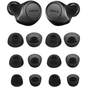 ALXCD Ear Tips Compatible with Jabra Elite 75t Headphone, 12 Pairs Replacement Silicone Tips, Compatible with Jabra Elite 75t/ 65t/ Active/ 7 Pro/Elite 3/ Elite 4, 12 Pairs S/M/L in Kuwait