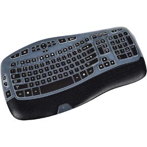 Keyboard Cover for Logitech Ergo K860 Wireless Ergonomic Keyboard, Black in Saudi Arabia