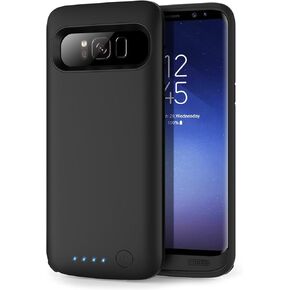HETP Galaxy S8 Battery case 6000mAh, Protective Rechargeable External Battery Pack for Samsung Galaxy S8 Charging Case Portable Backup Power Bank for Galaxy S8 (5.8 inch) -Black in Kuwait