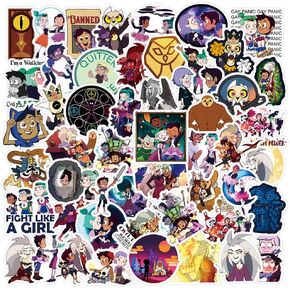 ان جي2دي58 مجموعة ستيكرات لاصقة من الفينيل بتصميم فيلم ذا اول هاوس 50 قطعة ملونة مقاومة للماء لزجاجة المياه واللابتوب وممتص الصدمات والسيارة والدراجة والامتعة والجيتار ولوح التزلج، 2-4 انش in Kuwait