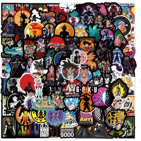 100pcs Dragon Ball Z Stickers for Laptop Phone Case Water Bottles Skateboard Bike Motorcycle Hard Hat Car Bumper Bedroom Wall Decoration,Vinyl Waterproof Stickers for Kids Teens Adults in Kuwait
