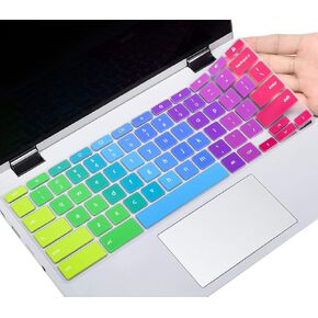 Lenovo Chromebook Keyboard Cover Skin - Flex 3, IdeaPad 3, Spin X360, Flex 5, C330/C340 100e/300e/500e, Ombre Pink in Saudi Arabia