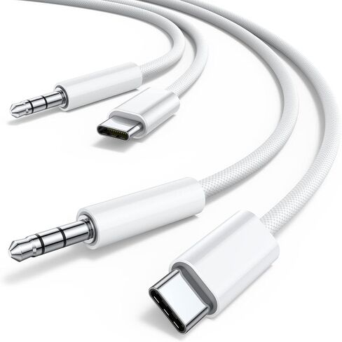 كيبل USB C الى 3.5 ملم جاك صوت AUX (3.3 قدم عبوتين)، سلك ستيريو USB نوع C الى 3.5 ملم متوافق مع جوجل بيكسل 2 3 4 XL، سامسونج جالاكسي S22 S21 S20 الترا نوت 20 10 بلس، ايباد برو 2018 in Kuwait