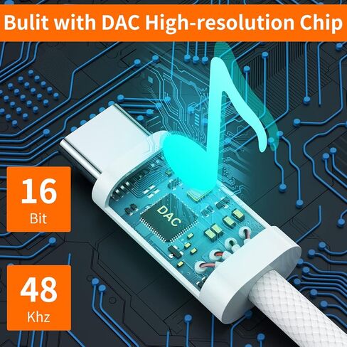 كيبل USB C الى 3.5 ملم جاك صوت AUX (3.3 قدم عبوتين)، سلك ستيريو USB نوع C الى 3.5 ملم متوافق مع جوجل بيكسل 2 3 4 XL، سامسونج جالاكسي S22 S21 S20 الترا نوت 20 10 بلس، ايباد برو 2018 in Kuwait