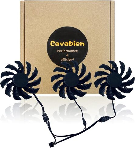 Cavabien 77MM T128010SU 0.35A مروحة تبريد لجيجابايت GTX 1060/1070/1080/1080 Ti/1070 Ti Gaming Card Video Cooler Fan (مروحة - 1 قطعة) in Kuwait