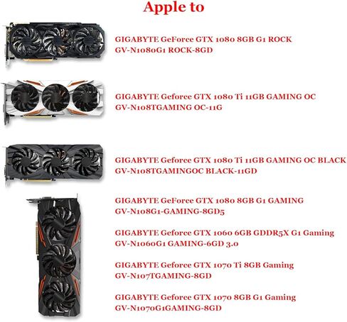Cavabien 77MM T128010SU 0.35A مروحة تبريد لجيجابايت GTX 1060/1070/1080/1080 Ti/1070 Ti Gaming Card Video Cooler Fan (مروحة - 1 قطعة) in Kuwait