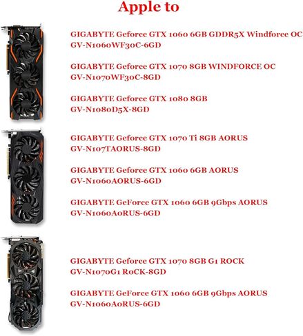 Cavabien 77MM T128010SU 0.35A مروحة تبريد لجيجابايت GTX 1060/1070/1080/1080 Ti/1070 Ti Gaming Card Video Cooler Fan (مروحة - 1 قطعة) in Kuwait