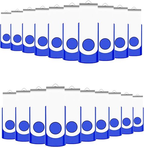 50-Pack of 2GB USB Flash Drive Bulk EASTBULL FAT32 Thumb Drives Pack (Blue) in Kuwait