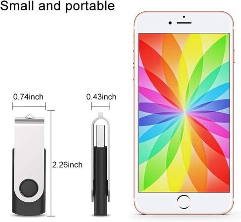 JUANWE 128GB محرك فلاش USB 2 حزمة 128GB محرك الإبهام المحمولة USB 2.0 تخزين عصا الذاكرة لأجهزة الكمبيوتر USB محرك القلم مع تصميم استدارة-أسود in Kuwait