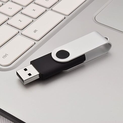 JUANWE 128GB محرك فلاش USB 2 حزمة 128GB محرك الإبهام المحمولة USB 2.0 تخزين عصا الذاكرة لأجهزة الكمبيوتر USB محرك القلم مع تصميم استدارة-أسود in Kuwait