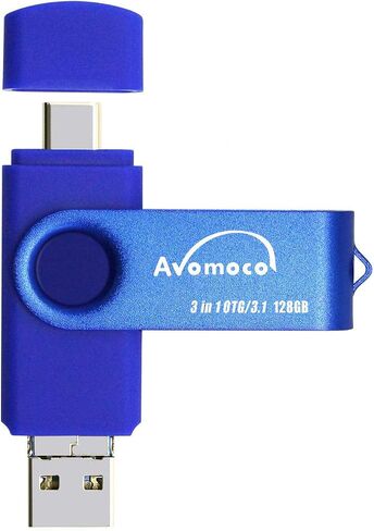 3.1 128GB 3 in1 High Speed Photo Backup Flash Drive for iPhone 15/16/17 wtih Type C/USB-C Port,Photo-Stick-for Android Phones with OTG Function in Saudi Arabia