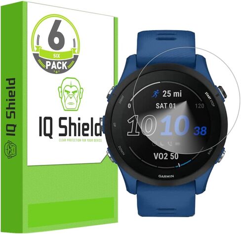 IQShield Screen Protector Compatible with Garmin Forerunner 255/ Forerunner 255 Music 46mm (Not for Forerunner 255s) (6-Pack) Anti-Bubble Clear TPU Film in Saudi Arabia