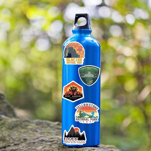 100 Pcs National Park Stickers Outdoor Travel Hiking Nature Adventure Grand Canyon Luggage Stickers for Suitcases Car Bumper Luggage, Laptop, Water Bottle Stickers in Kuwait