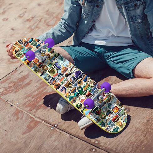 100 Pcs National Park Stickers Outdoor Travel Hiking Nature Adventure Grand Canyon Luggage Stickers for Suitcases Car Bumper Luggage, Laptop, Water Bottle Stickers in Kuwait