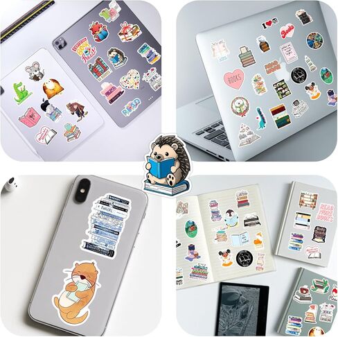 100 قطعة من ملصقات القراءة، ملصق كتب ملهم، ملصقات فينيل مقاومة للماء لزجاجة المياه، الكمبيوتر المحمول، الكمبيوتر المحمول، الهواتف، ملحقات الكتب لمحبي القراءة، الأطفال، الأطفال in Kuwait