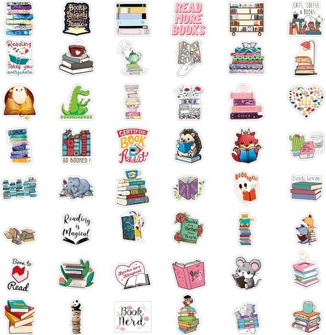 100 قطعة من ملصقات القراءة، ملصق كتب ملهم، ملصقات فينيل مقاومة للماء لزجاجة المياه، الكمبيوتر المحمول، الكمبيوتر المحمول، الهواتف، ملحقات الكتب لمحبي القراءة، الأطفال، الأطفال in Kuwait